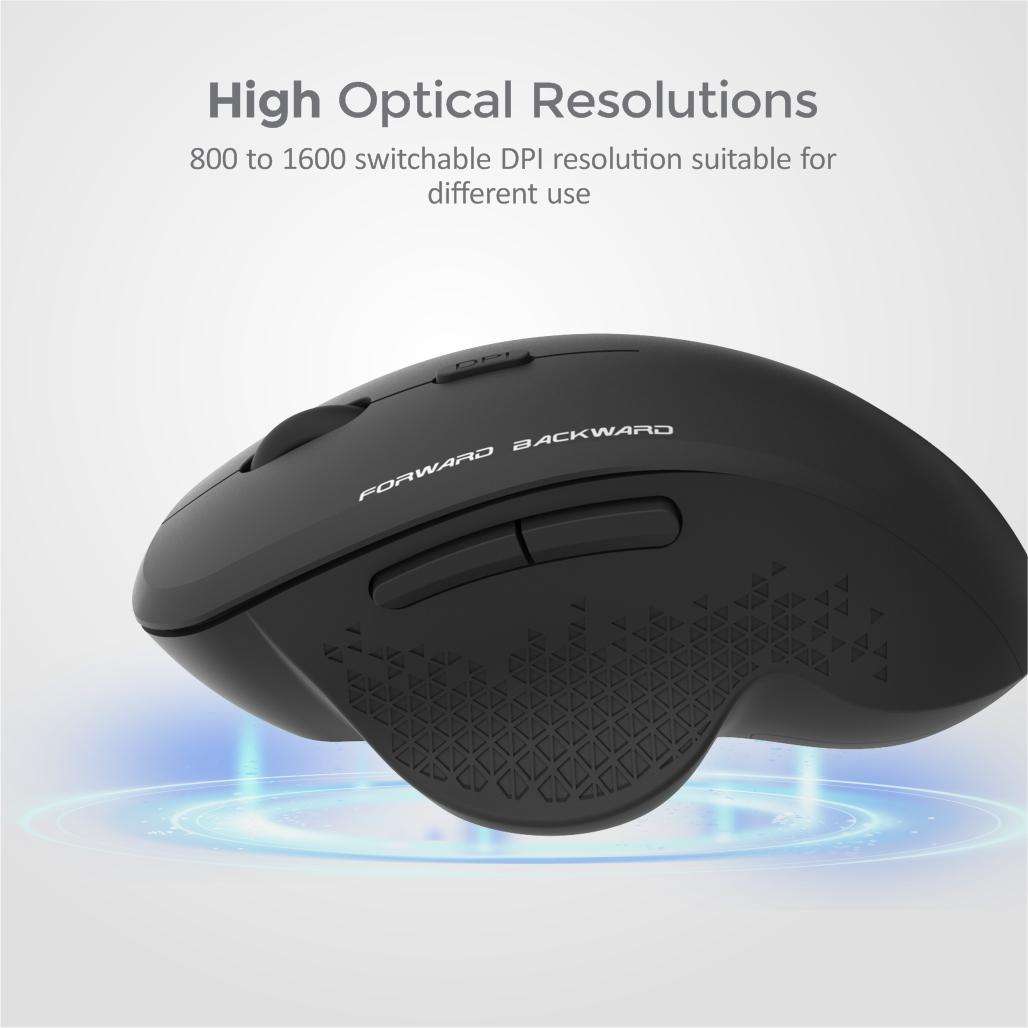 6B Wireless Optical Mouse - MW280 Black