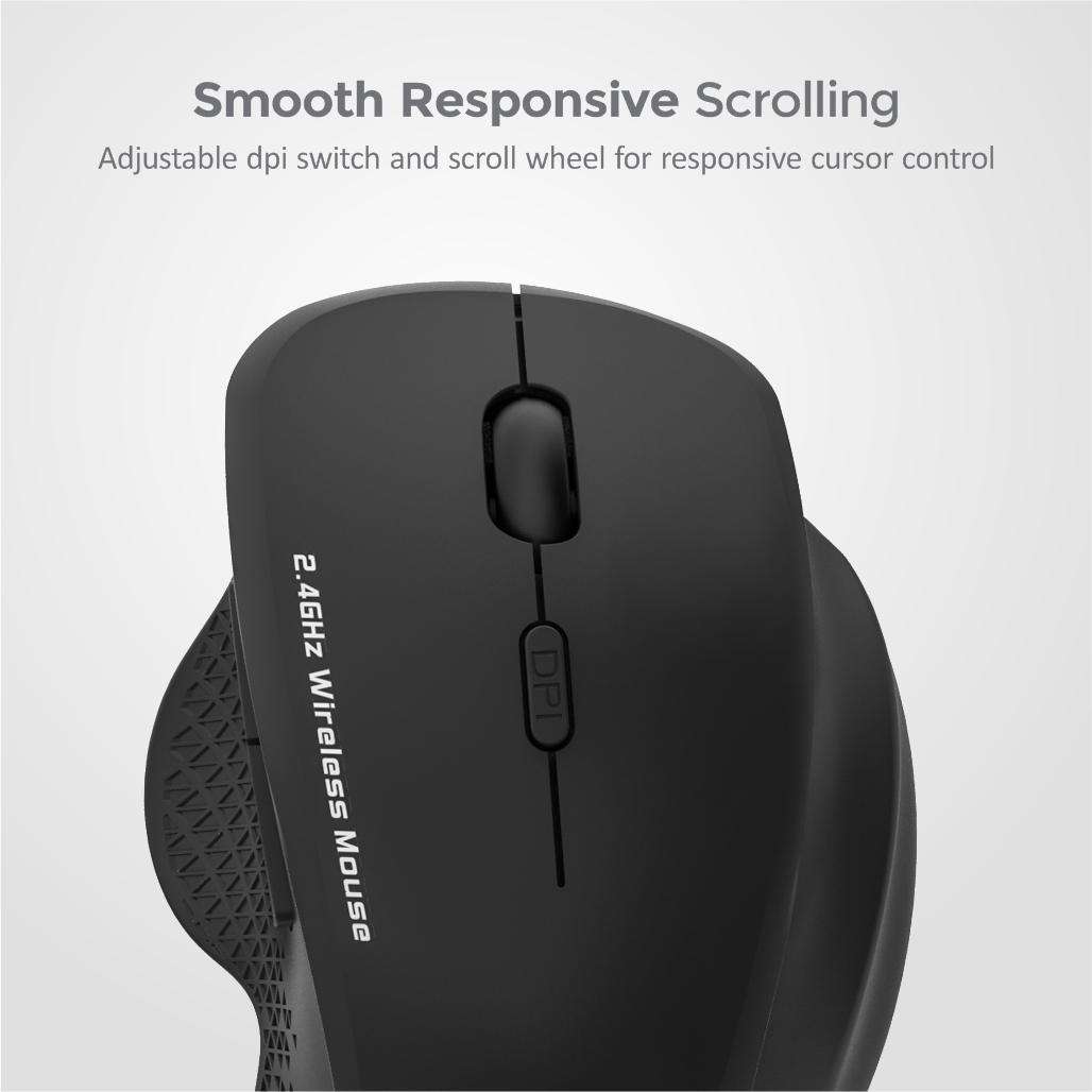 6B Wireless Optical Mouse - MW280 Black
