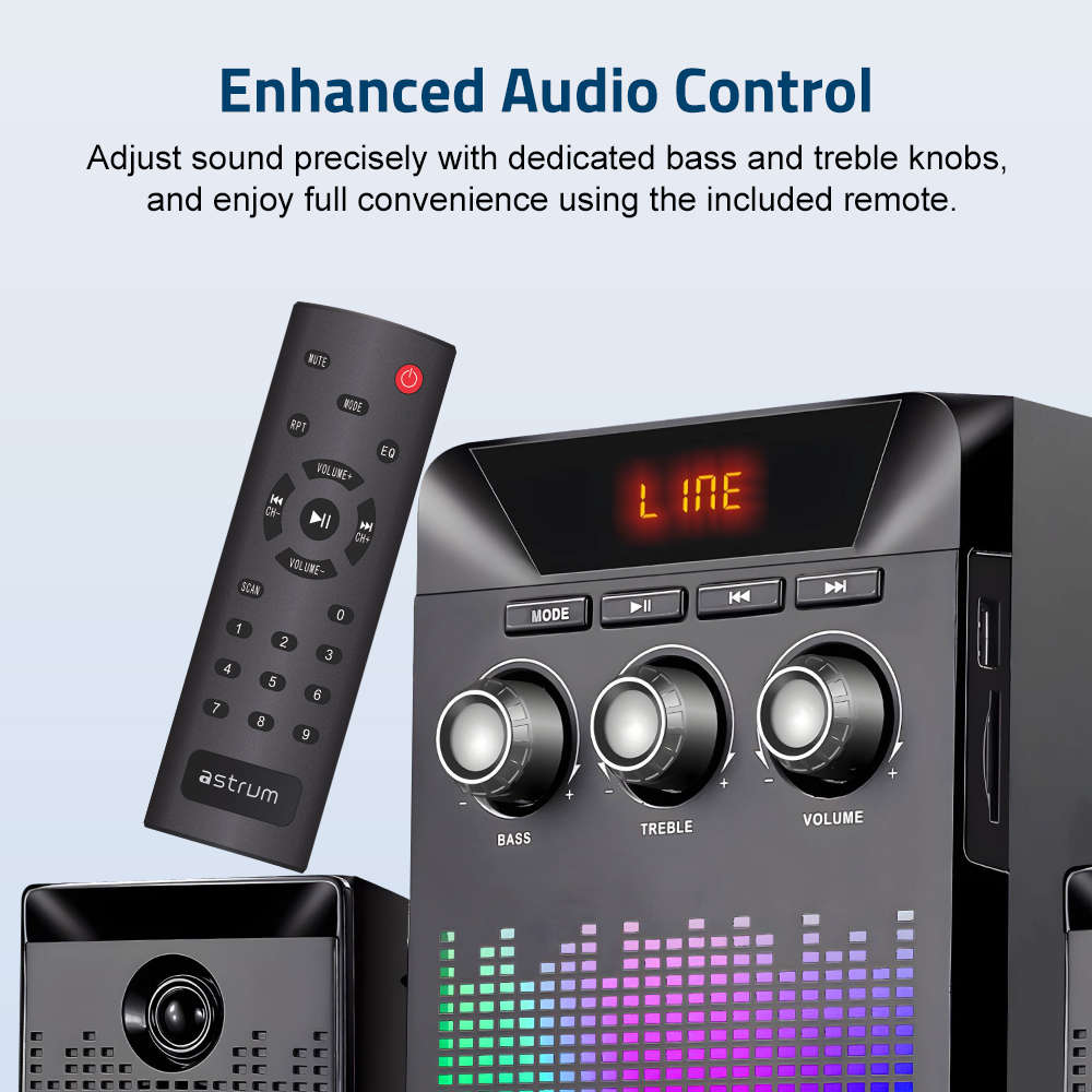 SM330 35W 2.1CH LED Multimedia Speaker Bluetooth SD Card USB FM