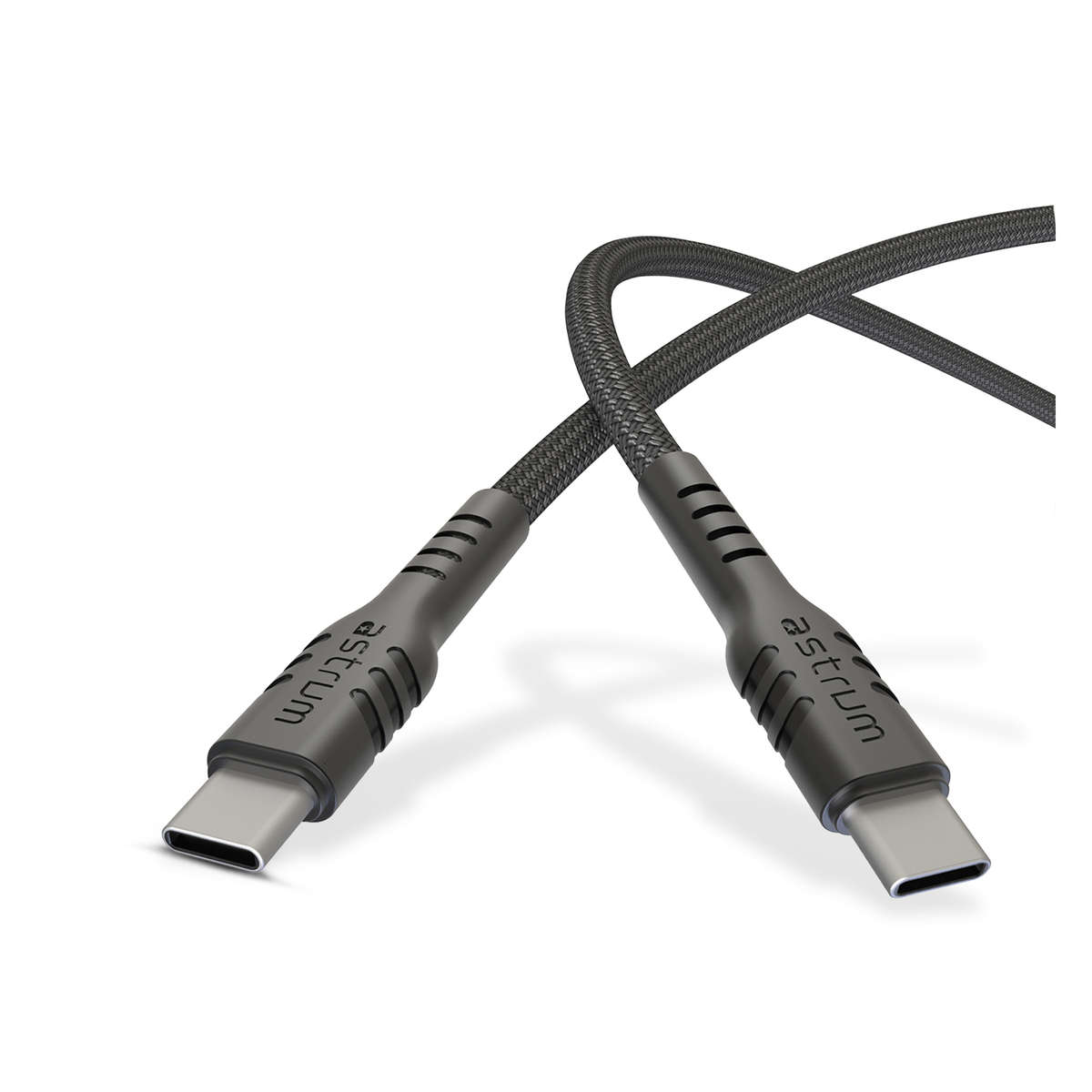 Astrum USB-C PD Cable, 100W, E-Marker, Braided, 1.0m, Black  UCC100B