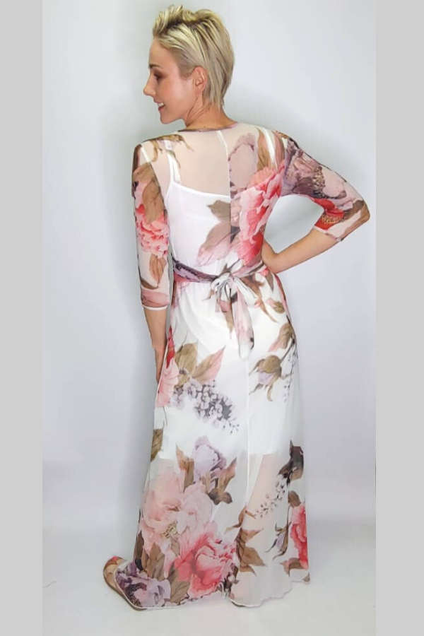 Wood Anemone Wrap Around Dress