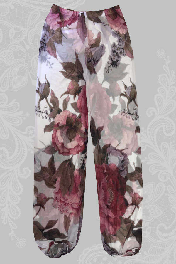 Wood Anemone White Mesh Pants - M