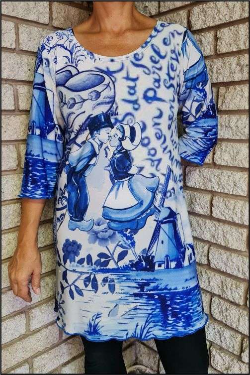 Blue Delft Top