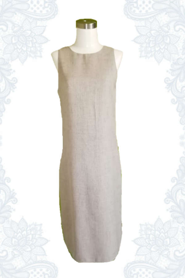 Linen-Look Dress
