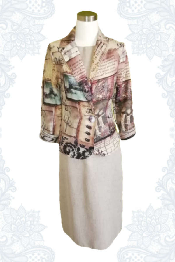 Linen-Look Dress