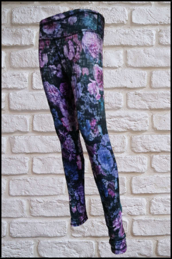 Floral Print Tights