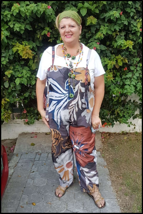 African Flower Dungaree