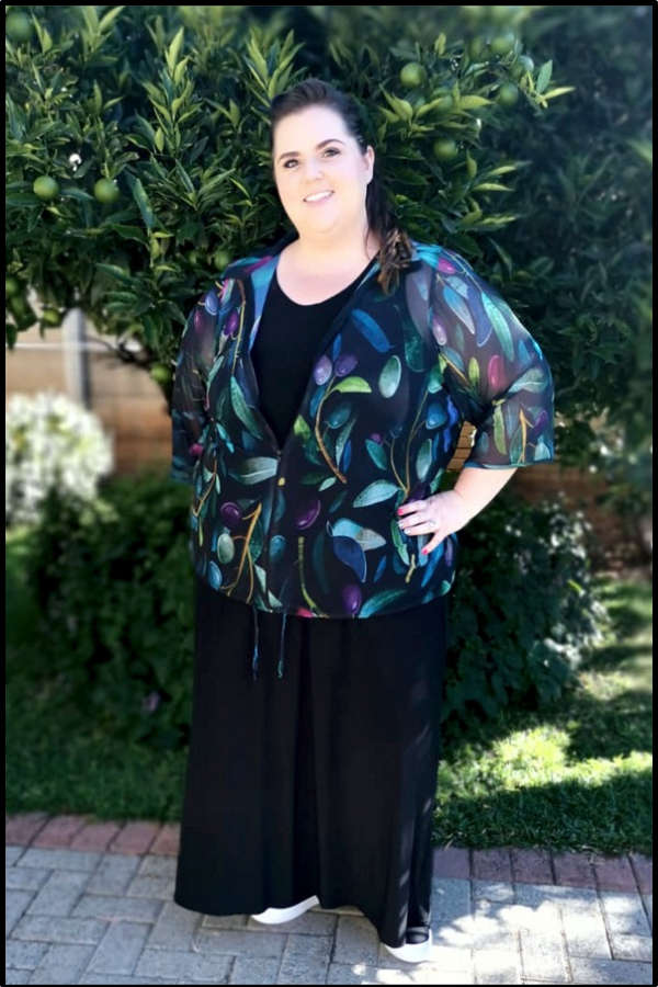 Olive Zipper Top