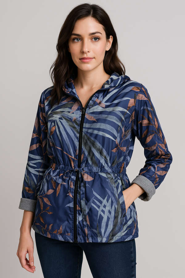 Blue Leaves Ice-Bear Jacket