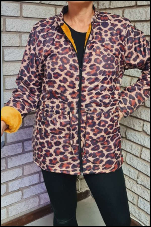 Leopard Print Ice-Bear Jacket