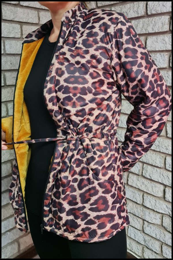 Leopard Print Ice-Bear Jacket