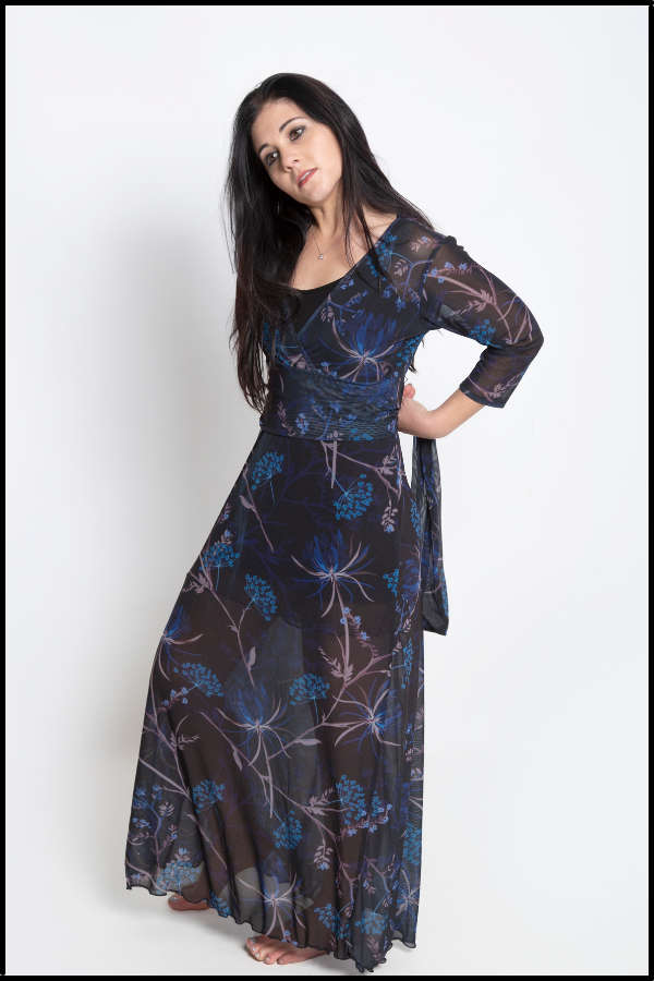 Shades of Navy Empire Dress