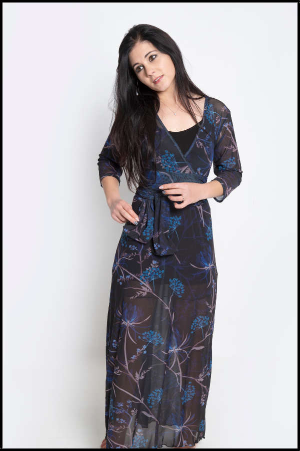 Shades of Navy Empire Dress