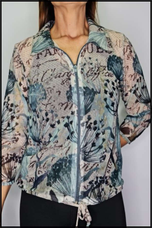 Sage Fabriques Zipper Top