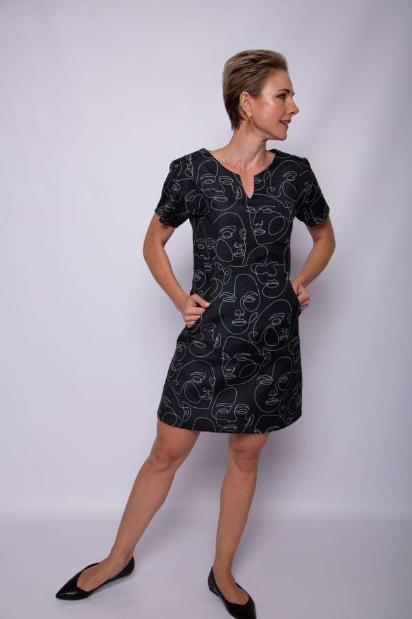 Faces Pocket Dress