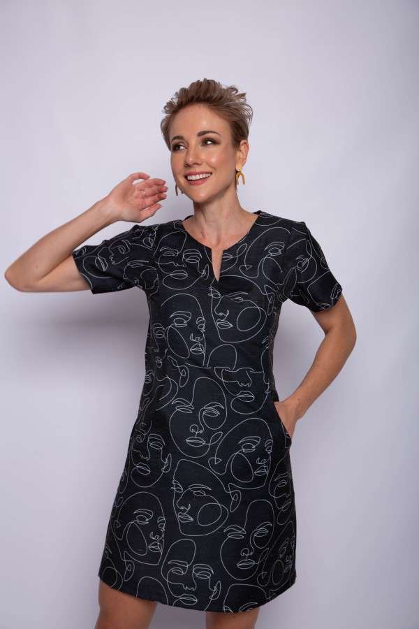Faces Pocket Dress
