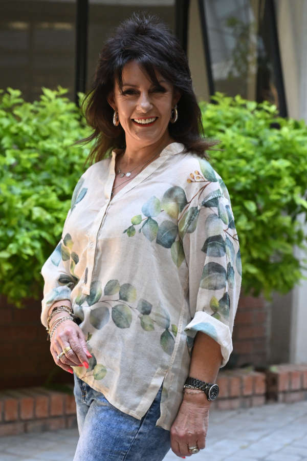 Sheer Eucalyptus Top