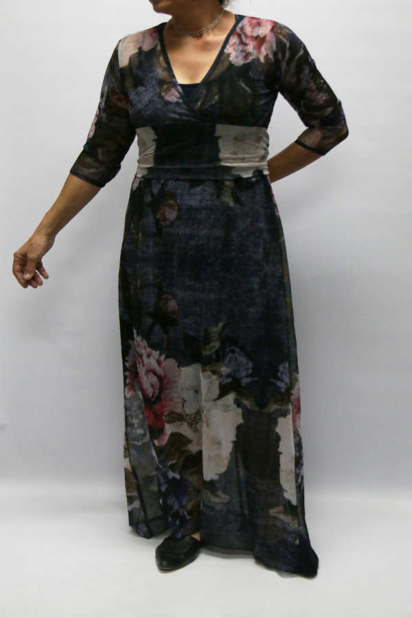 Modern Floral Empire Dress