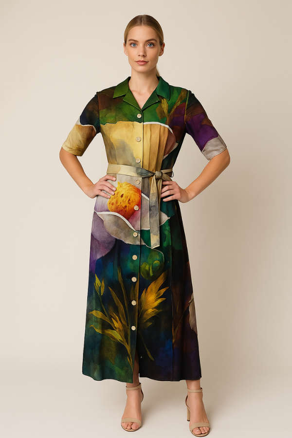 White Poppy Dress