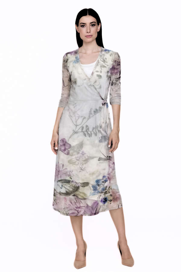 Spring Garden Wrap-around Dress