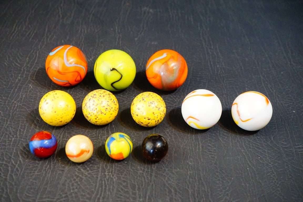 Assorted Vintage Glass Marbles Collection 3.7KG in Total