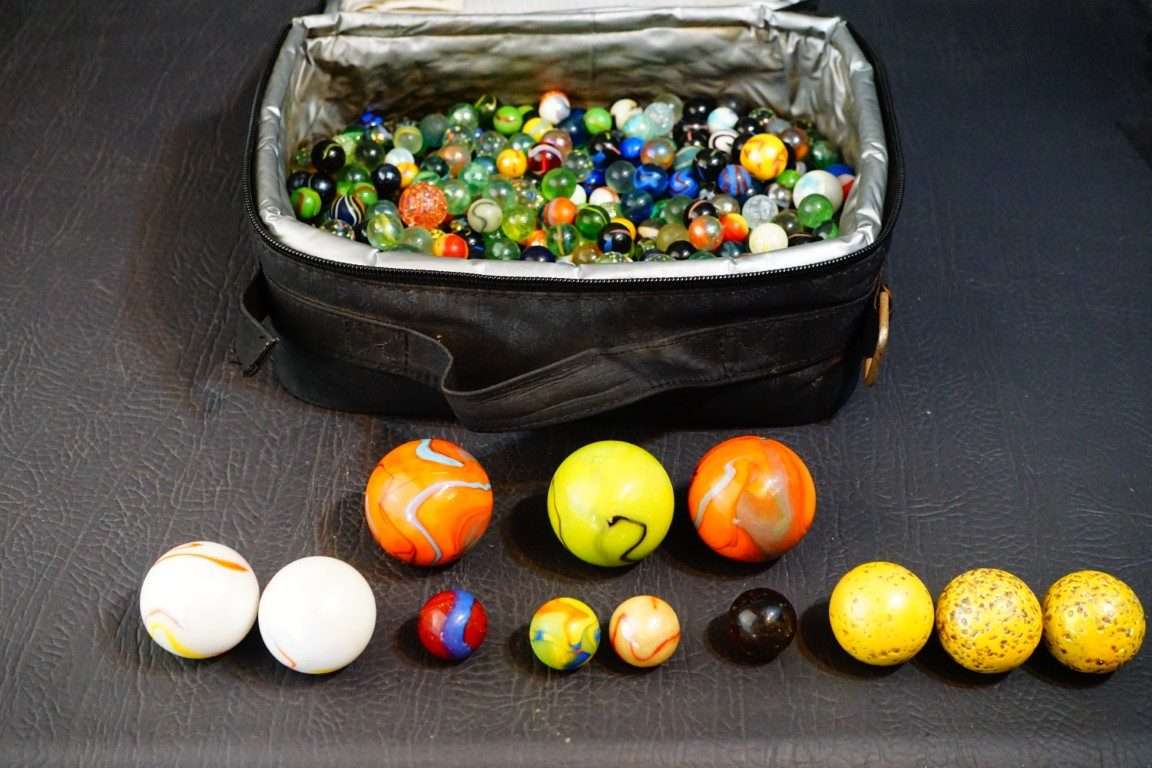 Assorted Vintage Glass Marbles Collection 3.7KG in Total