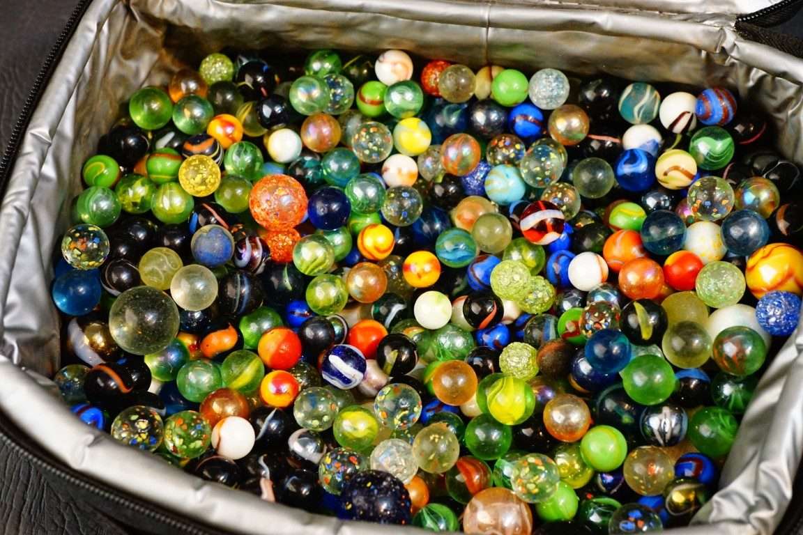 Assorted Vintage Glass Marbles Collection 3.7KG in Total