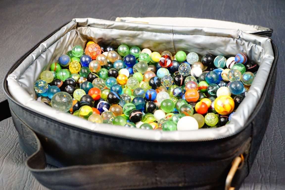 Assorted Vintage Glass Marbles Collection 3.7KG in Total