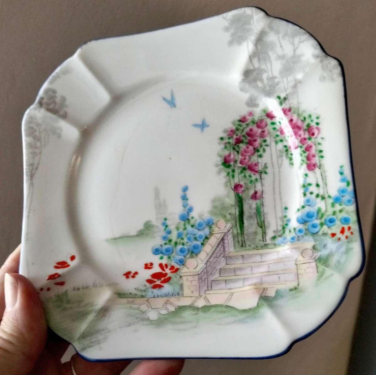 Shelley Garden Pattern Porcelain Tea for 2