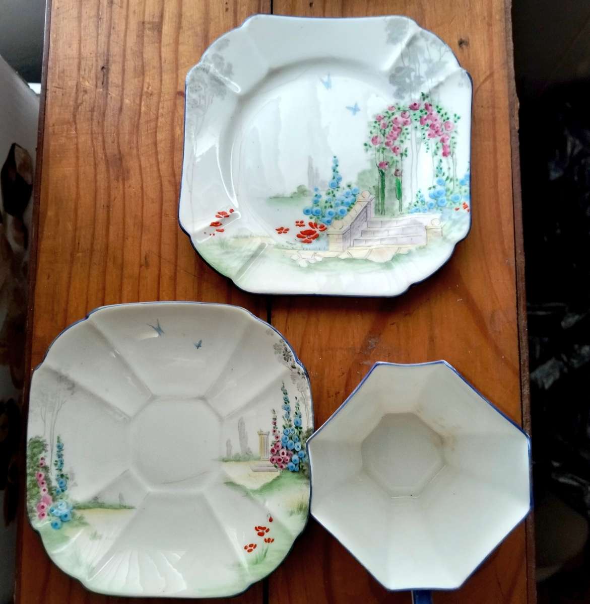 Shelley Garden Pattern Porcelain Tea for 2