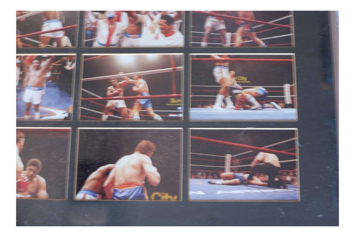 Muhammad Ali boxing photo collage framed print