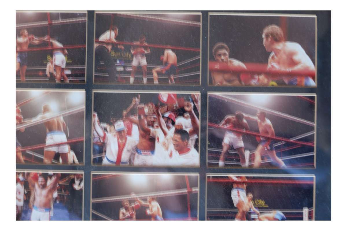 Muhammad Ali boxing photo collage framed print