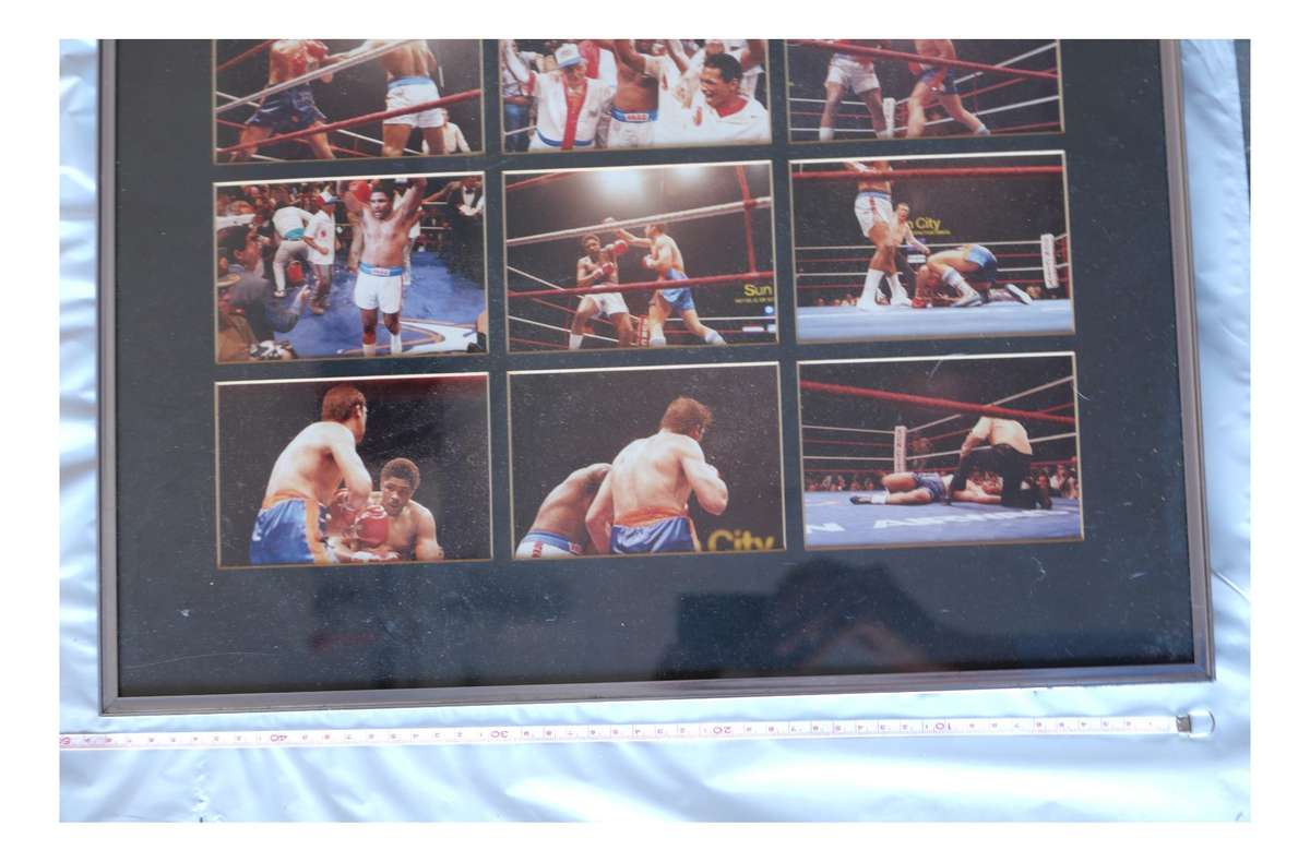 Muhammad Ali boxing photo collage framed print