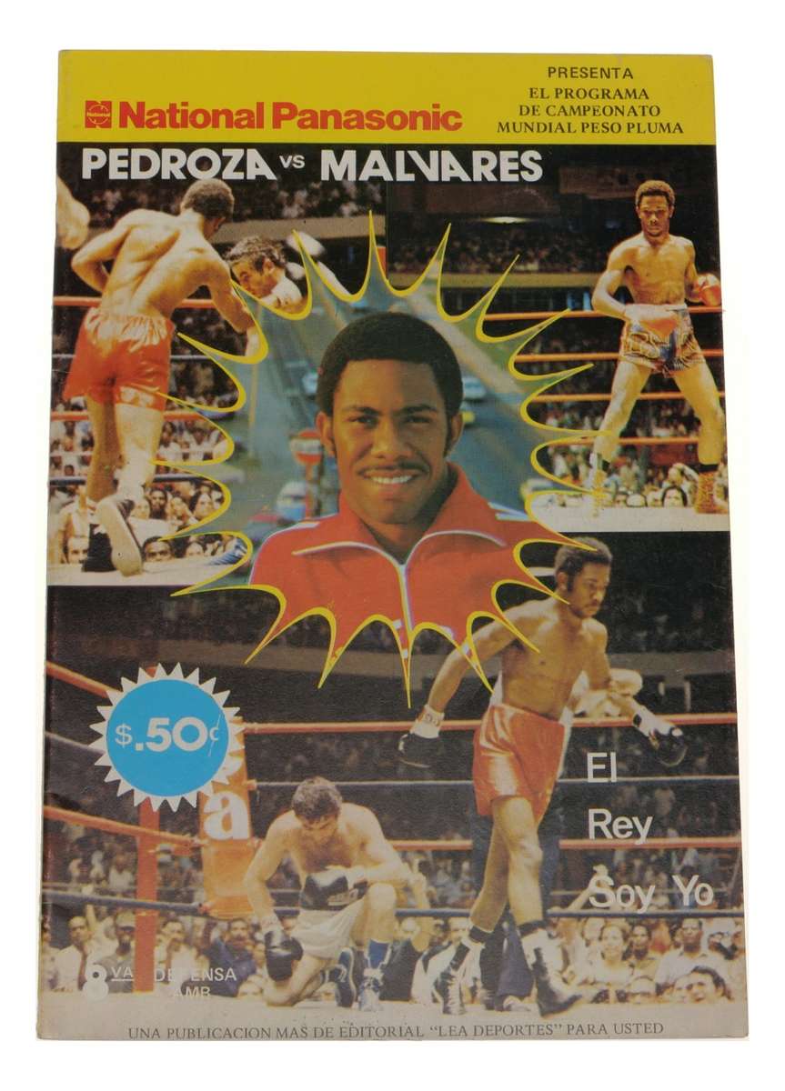 Pedroza vs Malvares Boxing Program Vintage National Panasonic On-Site