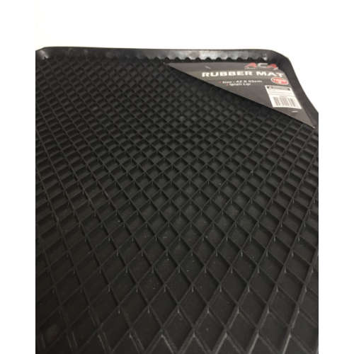 Black Rubber Car Mat With Lip - 1000g