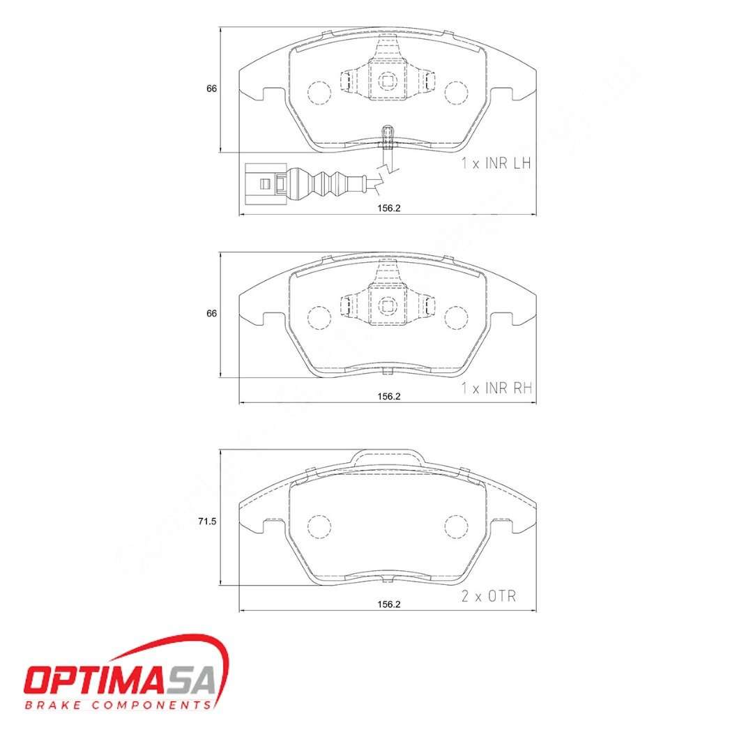 VW / Audi Front Brake Pads