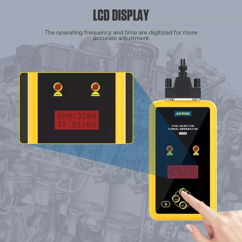 Autool CT60 Car Fuel Injector Tester and Cleaner | Low/High-Volt Mode