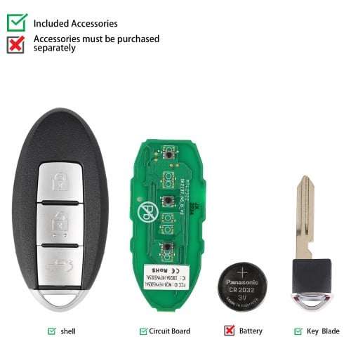 Autel IKEY Premium Style Smart Programmable Key 3 Buttons (Nissan Style)