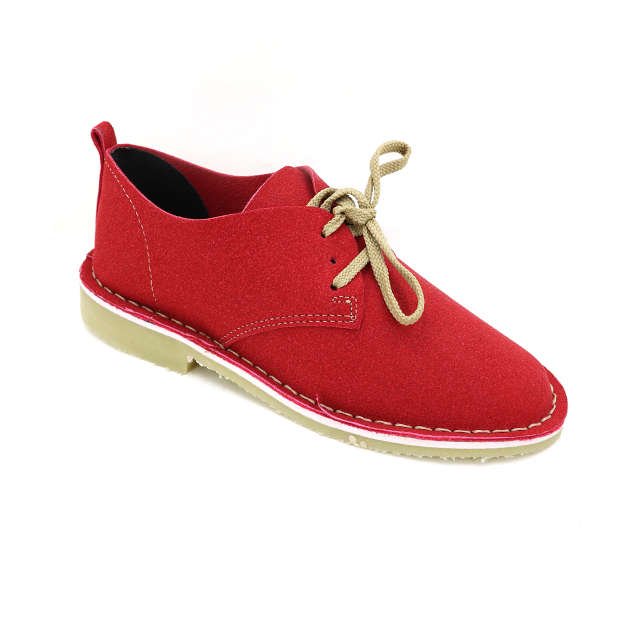 Ladies Low-Cut Vellie | Red Suede ( BIG MAKE ) Size 6 7 Left
