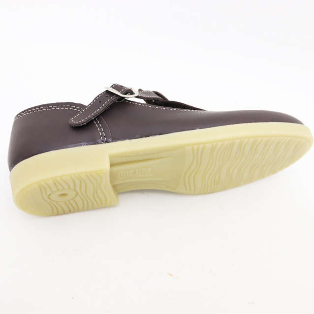 Ladies Baby Doll T-Bar One Ups ( Choc ) Size 3 4 5 6 7 8 left