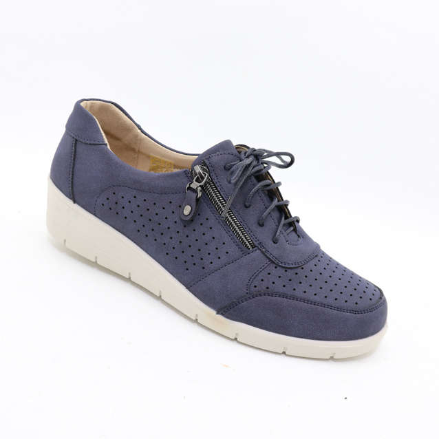 Women Comfort Shoe  - Navy size 6 left