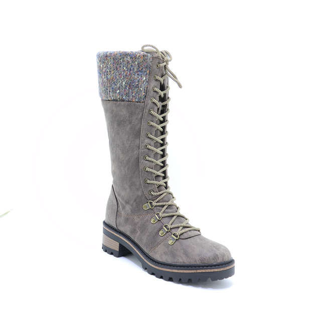 Chunky Heel Knee High Boot - Size 2 3 4 5 Left