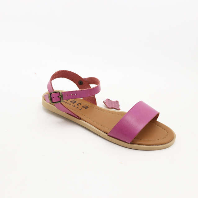 Genuine Leather Maca Ankle Strap Sandal -Size 5 8 left