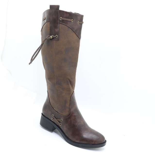 Ladies Fashion long boot Lace-detail - Size 3 & 4 Left