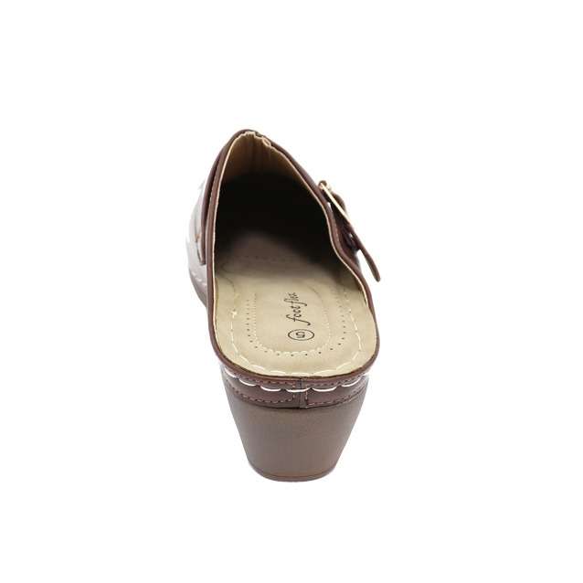 Ladies Clog Heeled Comfort - Size 5 6 7 8 left