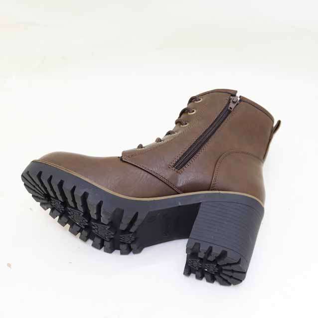 Block Heel Lace Up Boot -Size  5 6