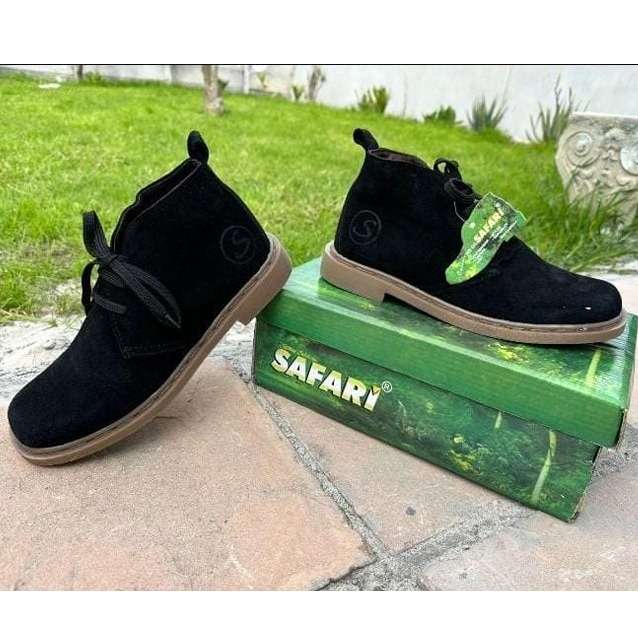 Mens Safari Black Vellie