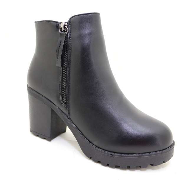 Women Block Heel Ankle Boots