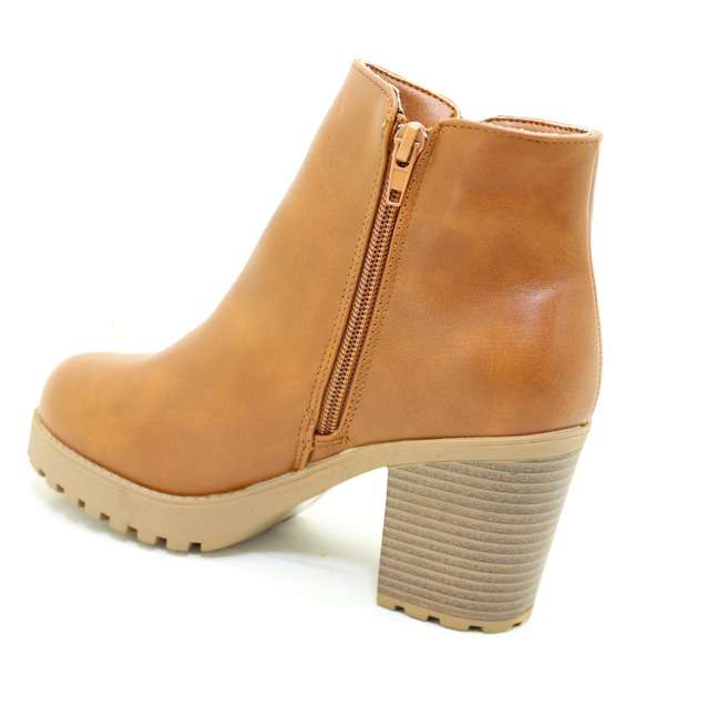 Women Block Heel Ankle Boots