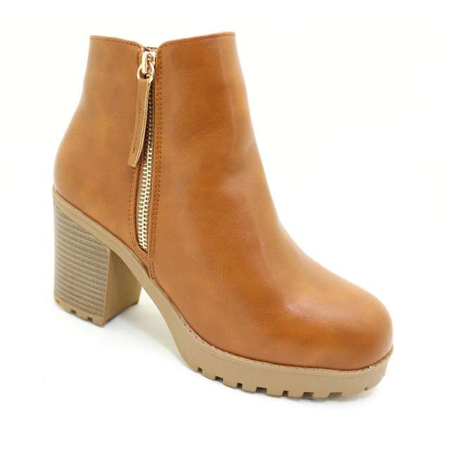 Women Block Heel Ankle Boots